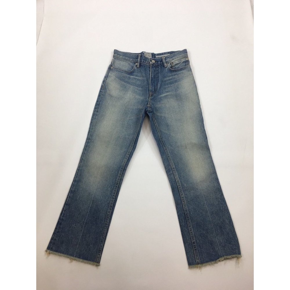 Anthropologie Jane Smith Womens Denim Fringe Jeans Sz 24